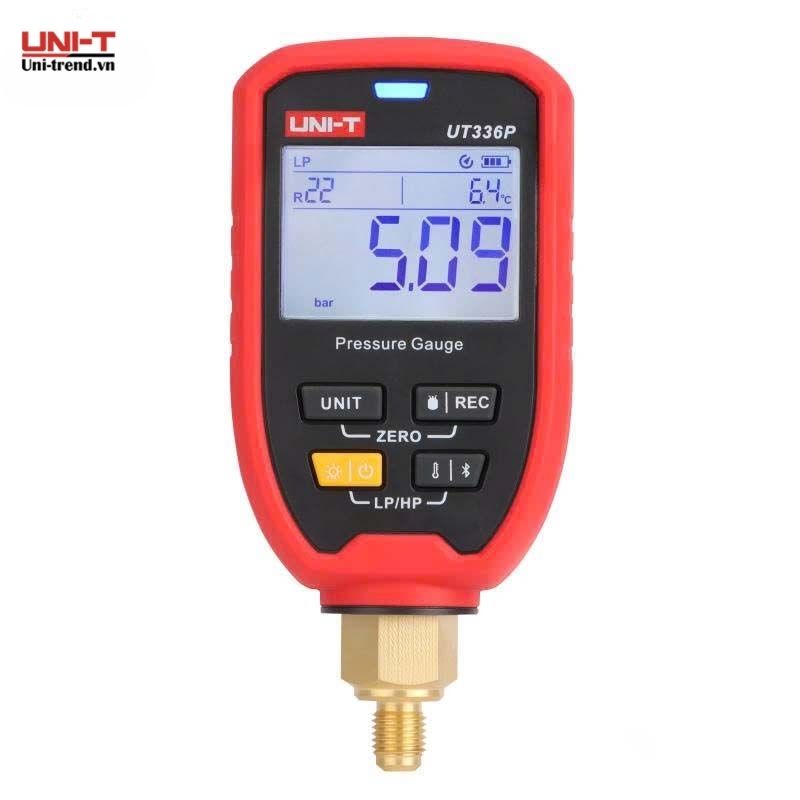 Đồng hồ đo áp suất không dây UT336P KIT kèm kẹp nhiệt độ đường ống (-1~60bar, IP54)